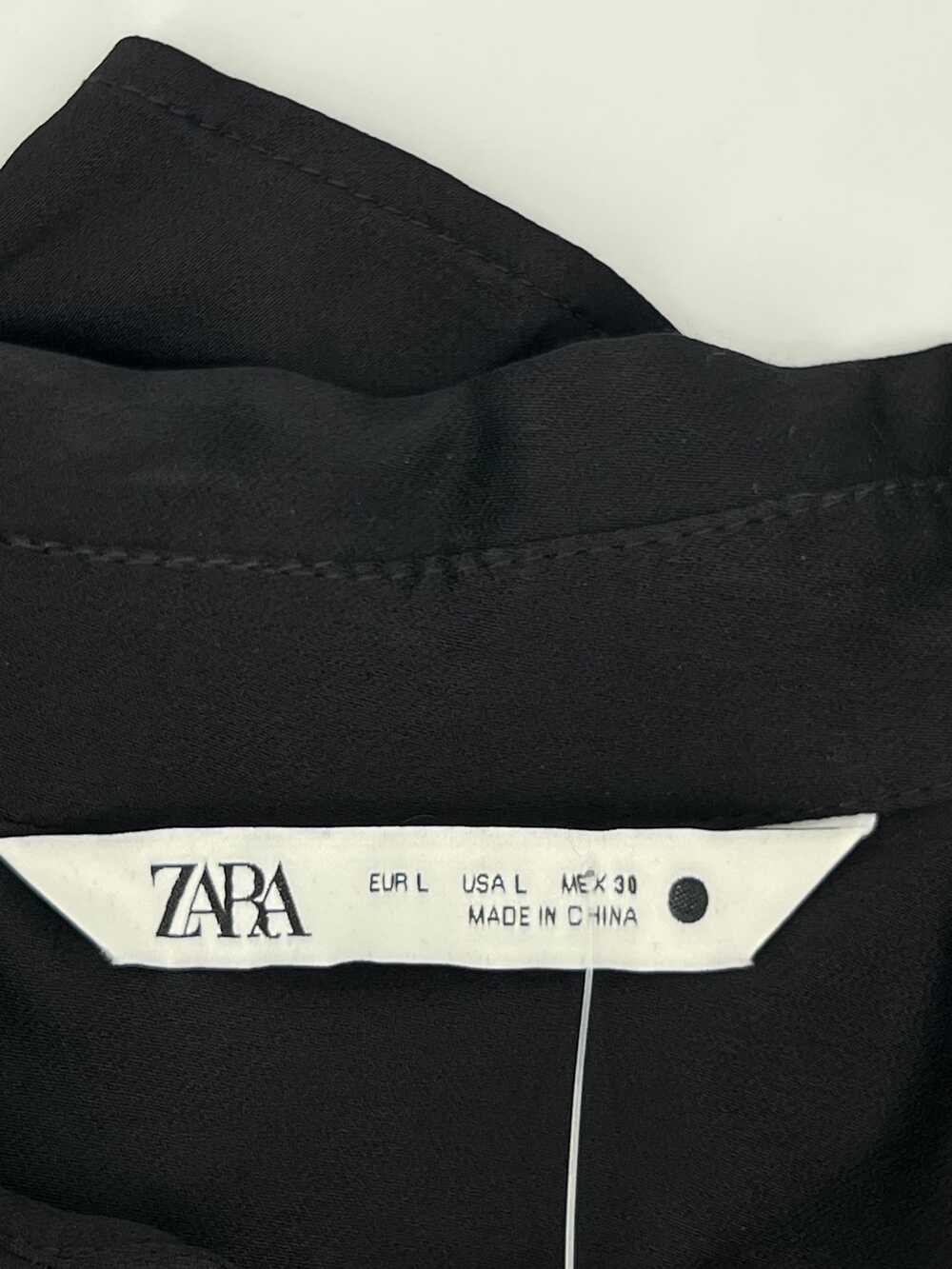 Zara Black Floral Sequin Blouse | Women’s Size L
